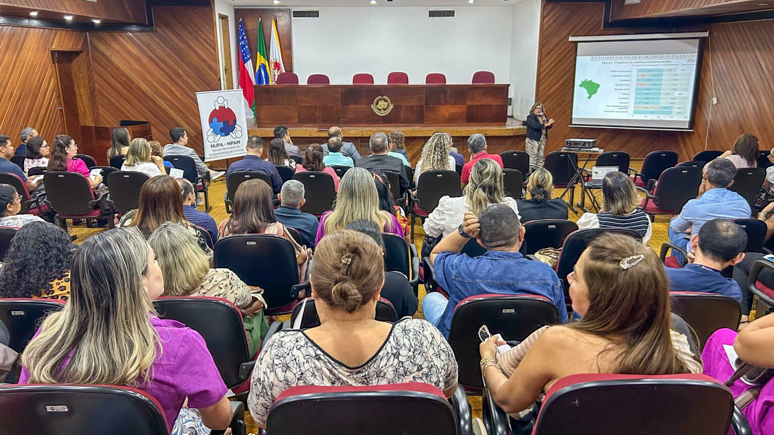 Gestores escolares da Prefeitura de Manaus participam de palestra sobre ‘Justiça Restaurativa’ promovida pelo MP-AM