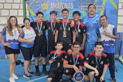 Escola da Prefeitura de Manaus conquista título no voleibol dos Jeas e garante vaga nos Jogos Escolares Brasileiros