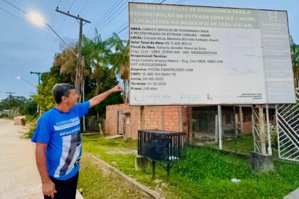 Comandante Dan constata abandono da estrada entre Codajás e Anori e denuncia dificuldades do hospital de Codajás