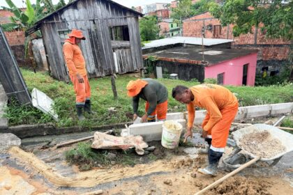 PMM executa obra de drenagem superficial no bairro da Paz