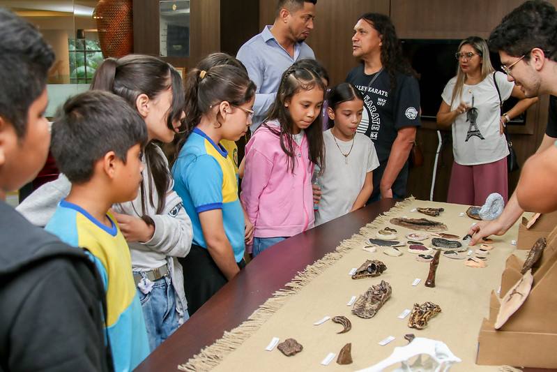 PMM realiza abertura de exposição de materiais fósseis