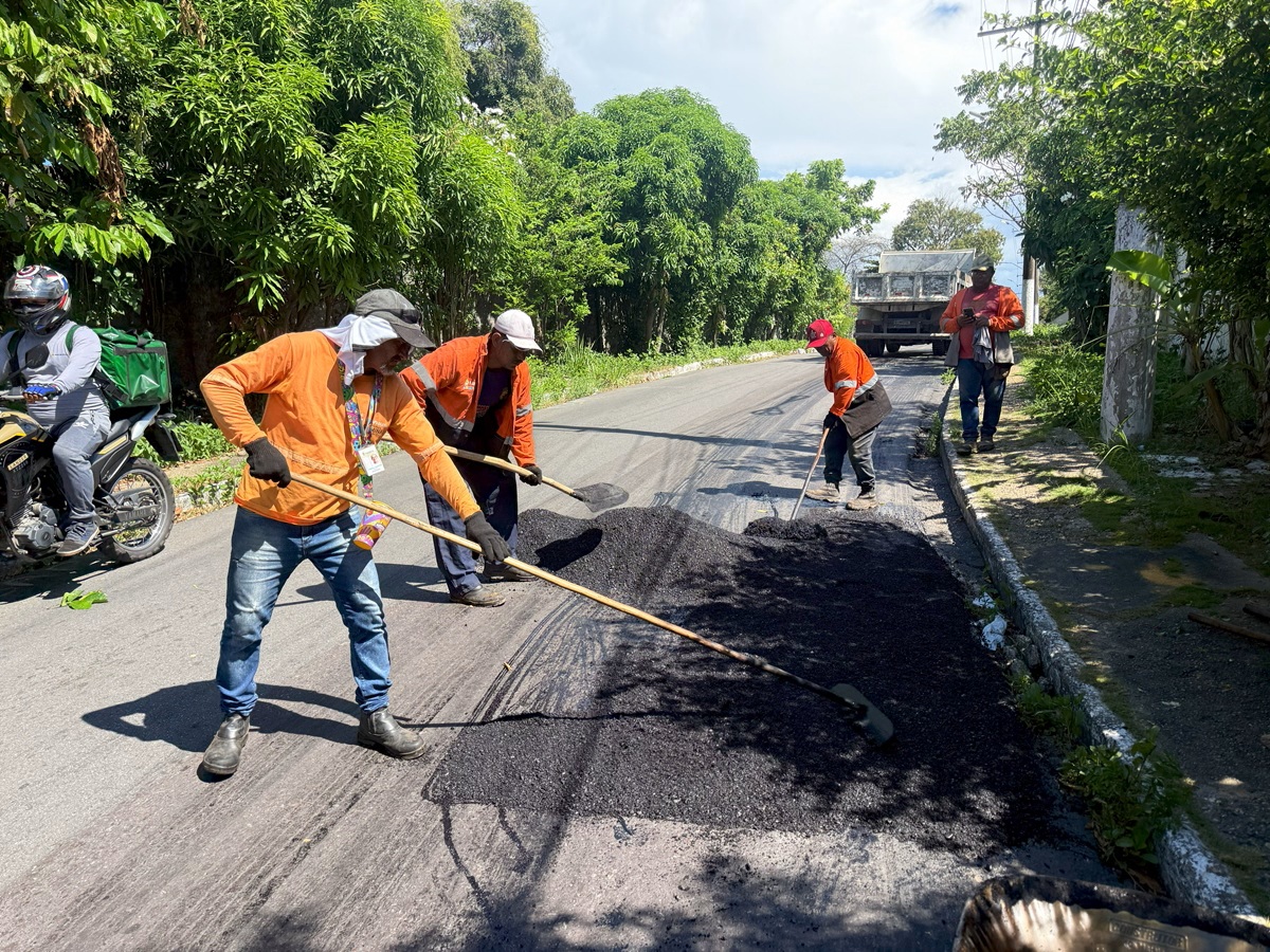 PMM realiza recuperação asfáltica no Morro da Liberdade