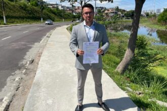 Após representação no MP, Rodrigo Guedes consegue recuperação de calçada na Av.Brasil