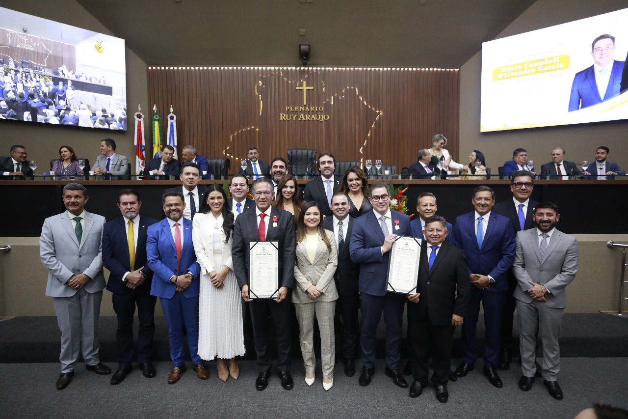 Assembleia Legislativa do Amazonas homenageia ministro do STJ, Mauro Campbell, e juiz auxiliar do CNJ, Lizandro Garcia, com a Medalha Ruy Araújo