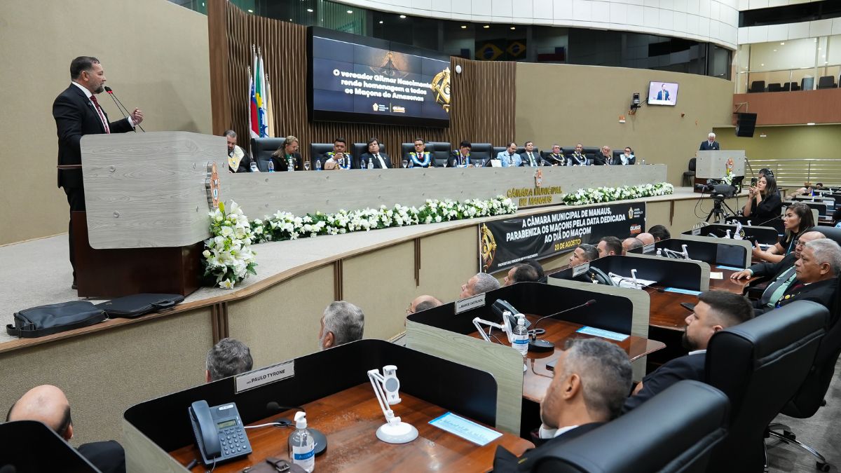 Câmara Municipal de Manaus realiza Reunião Solene em homenagem ao Dia do Maçom