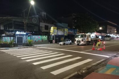 Prefeitura segue com a implantação e revitalização de sinalização viária em Manaus