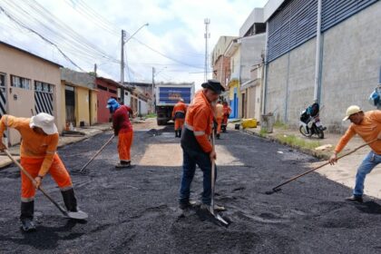 Prefeitura de Manaus avança com obras de manutenção asfáltica no bairro Jorge Teixeira