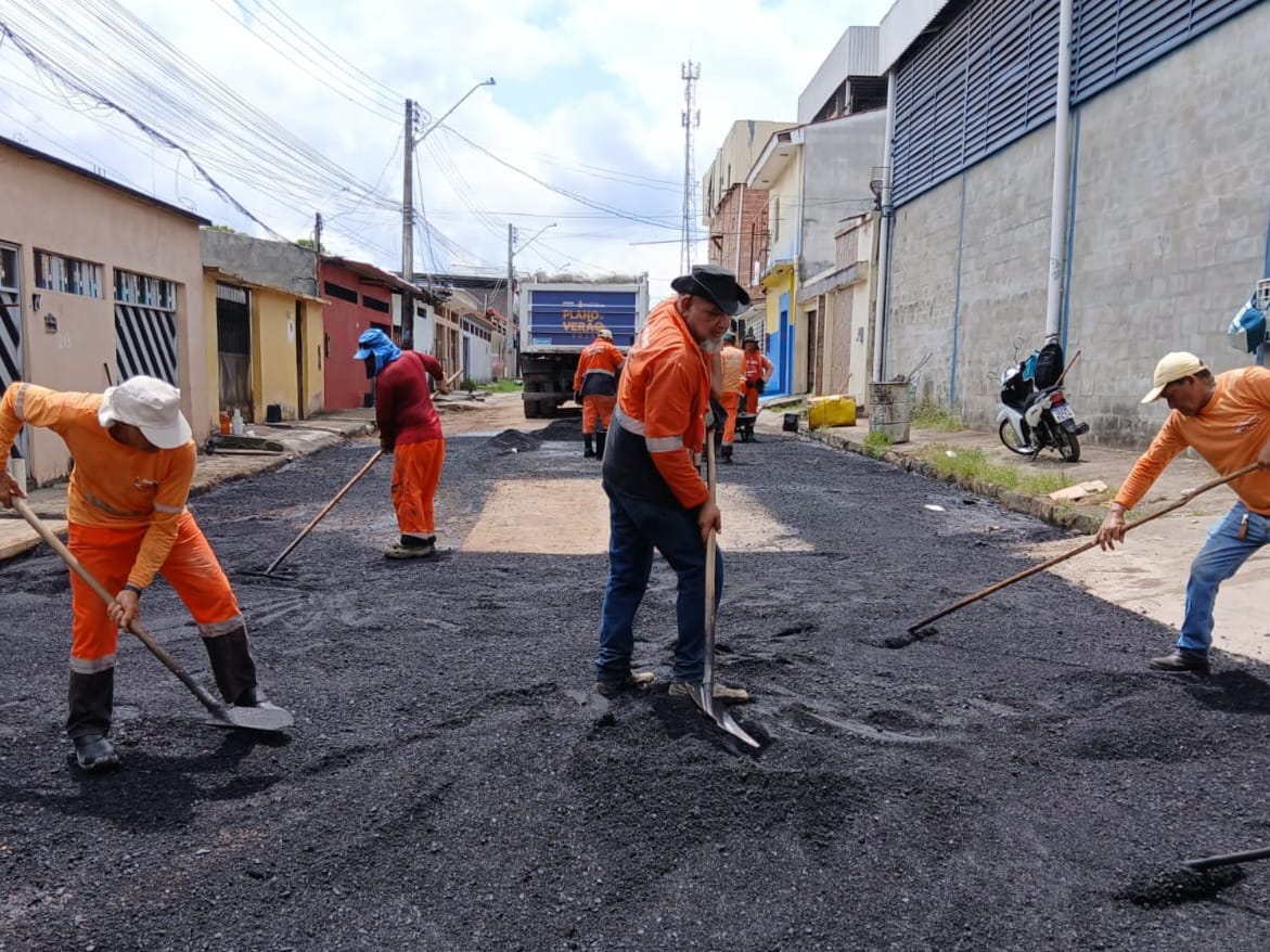 Prefeitura de Manaus avança com obras de manutenção asfáltica no bairro Jorge Teixeira