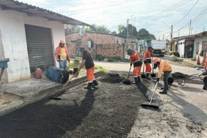 Prefeitura de Manaus intensifica obras de recuperação asfáltica do ‘Plano de Verão’ na zona Oeste