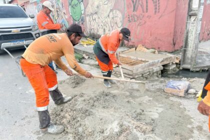Prefeitura de Manaus realiza recuperação de rede de drenagem na zona Norte