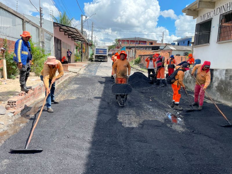 Prefeitura de Manaus reforça infraestrutura viária na zona Leste com frentes de obras simultâneas