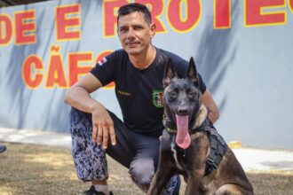 SEPcD leva crianças para manhã lúdica com cães da Polícia Militar