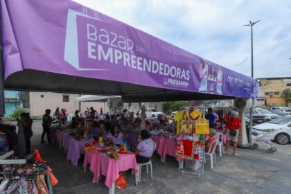 Bazar das Mulheres Empreendedoras impulsiona geração de renda para beneficiárias do Prosamin+
