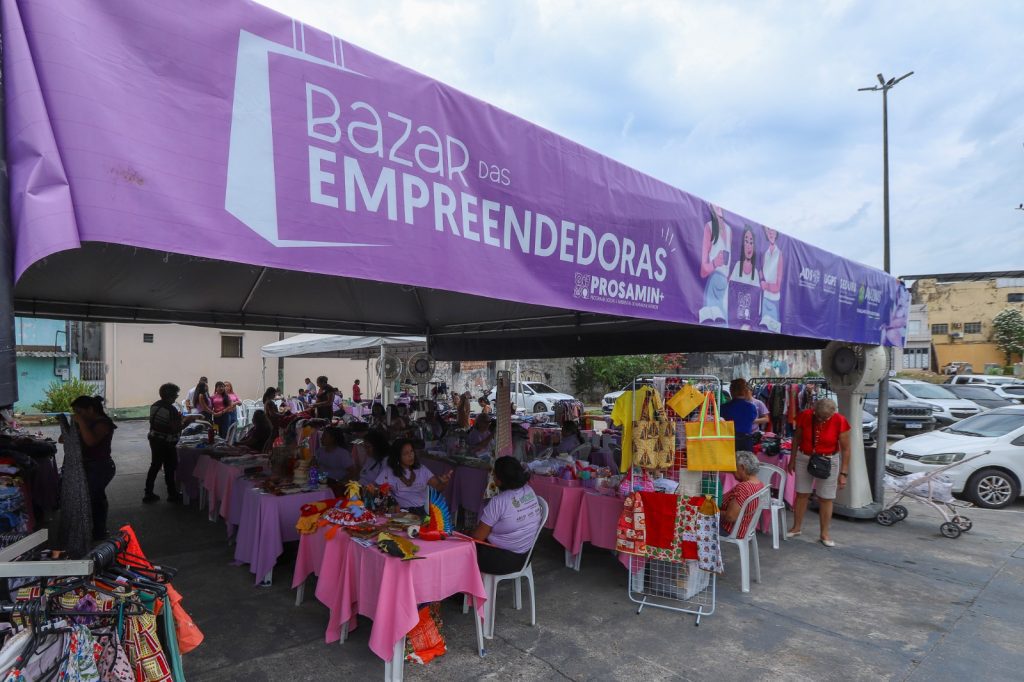 Bazar das Mulheres Empreendedoras impulsiona geração de renda para beneficiárias do Prosamin+