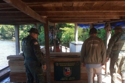 Fiscalização do Ipaam resulta em apreensão de madeira extraída ilegalmente, em Manacapuru
