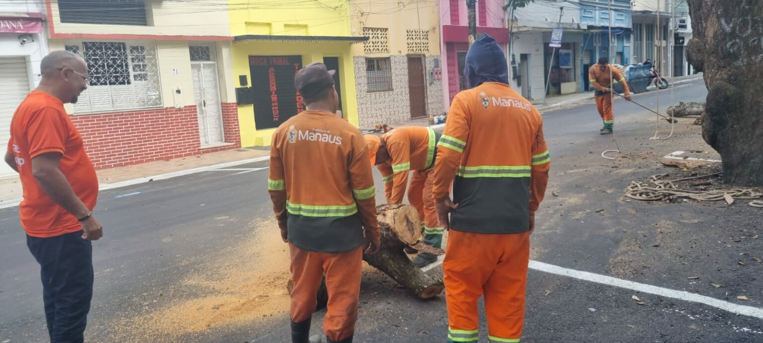 Prefeitura intensifica mutirão e transforma a área central de Manaus