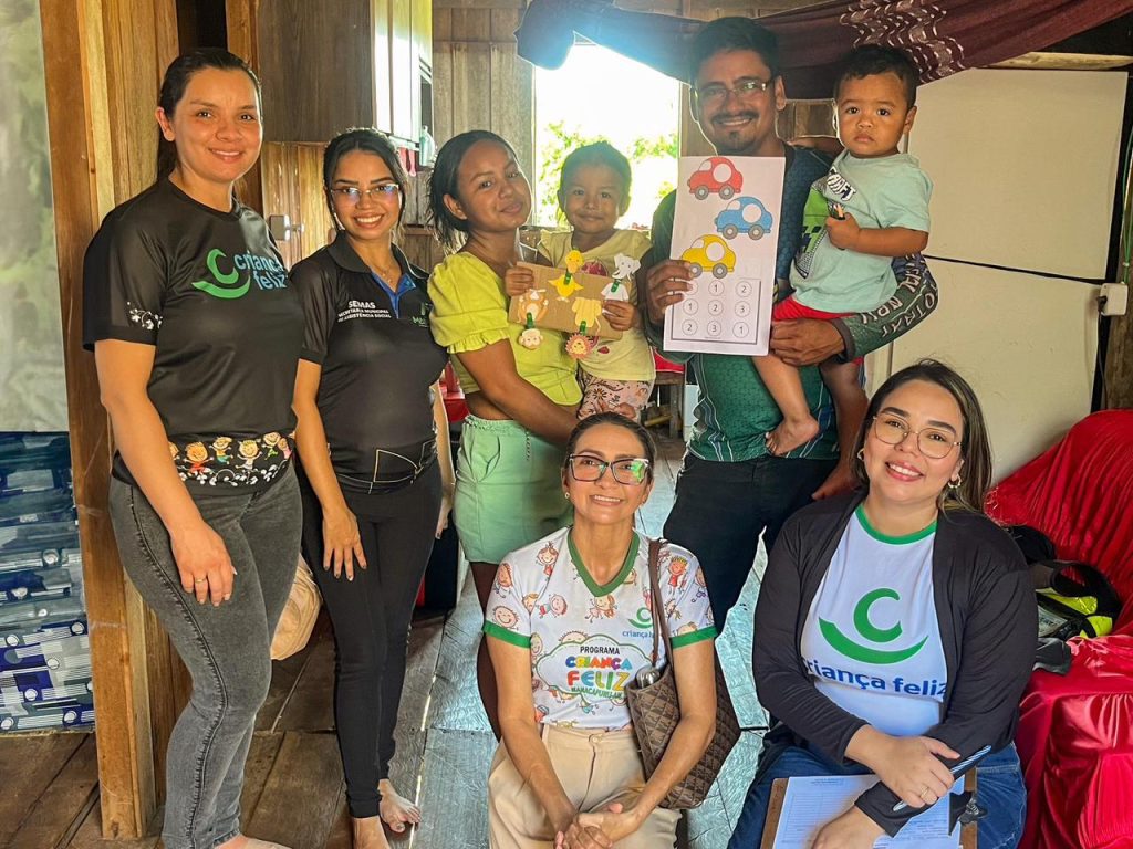 No Agosto Verde, Programa Primeira Infância no Suas/Criança Feliz reforça visitas domiciliares no Amazonas