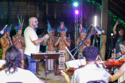 ‘Orquestra na Floresta’ encanta público na aldeia Cipiá e marca novo capítulo no diálogo cultural da Amazônia