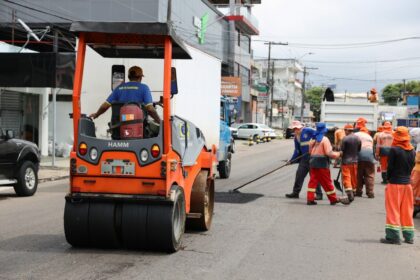 PMM leva asfalto a Duque de Caxias devolvendo fluidez ao trânsito