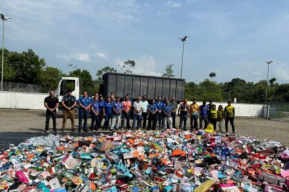 Mais de 50 mil itens irregulares são destruídos pelo Ipem-AM, em Manaus