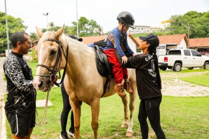 Setembro Verde: SEPcD realiza atividade de equoterapia para crianças com deficiência
