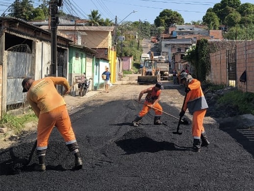 Prefeitura de Manaus leva novo asfalto à Colônia Terra Nova e transforma mobilidade na zona Norte