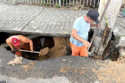 Prefeitura de Manaus realiza intervenção emergencial na Djalma Batista neste domingo