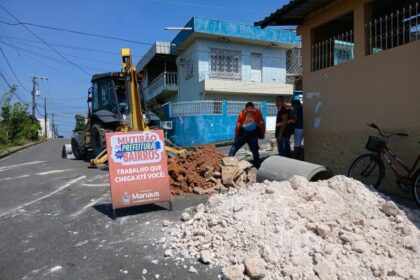 Prefeitura de Manaus realiza obra de revitalização em rede de drenagem no bairro São Jorge