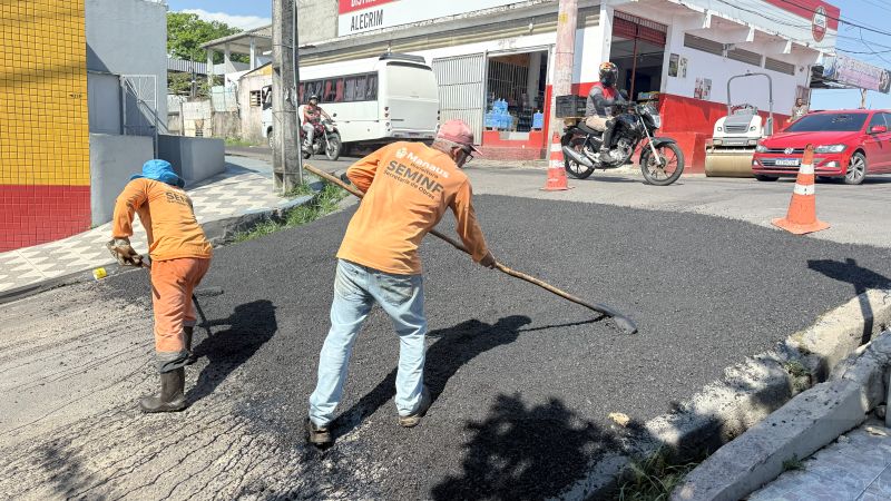 Prefeitura de Manaus recupera ruas do bairro Petrópolis e reforça compromisso com a mobilidade urbana