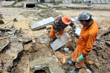 Prefeitura de Manaus reforça infraestrutura no bairro Alvorada com obras de drenagem e recuperação viária