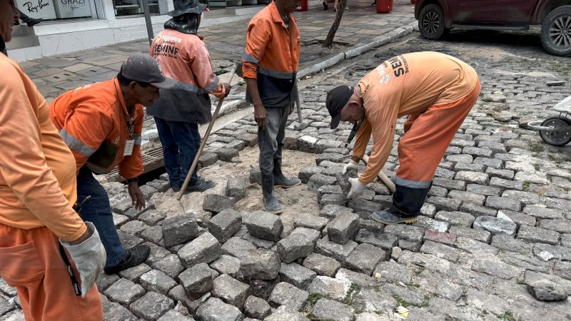 Prefeitura de Manaus revitaliza trecho da avenida Eduardo Ribeiro e garante mais segurança ao centro histórico