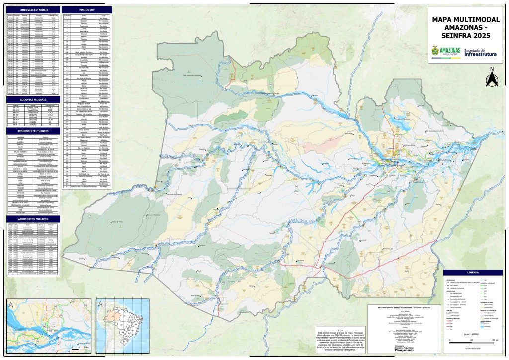 Seinfra disponibiliza mapas multimodais para auxiliar planejamento urbano e regional