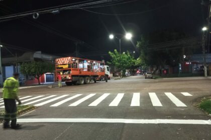 Sinalização no Centro para aumentar segurança viária