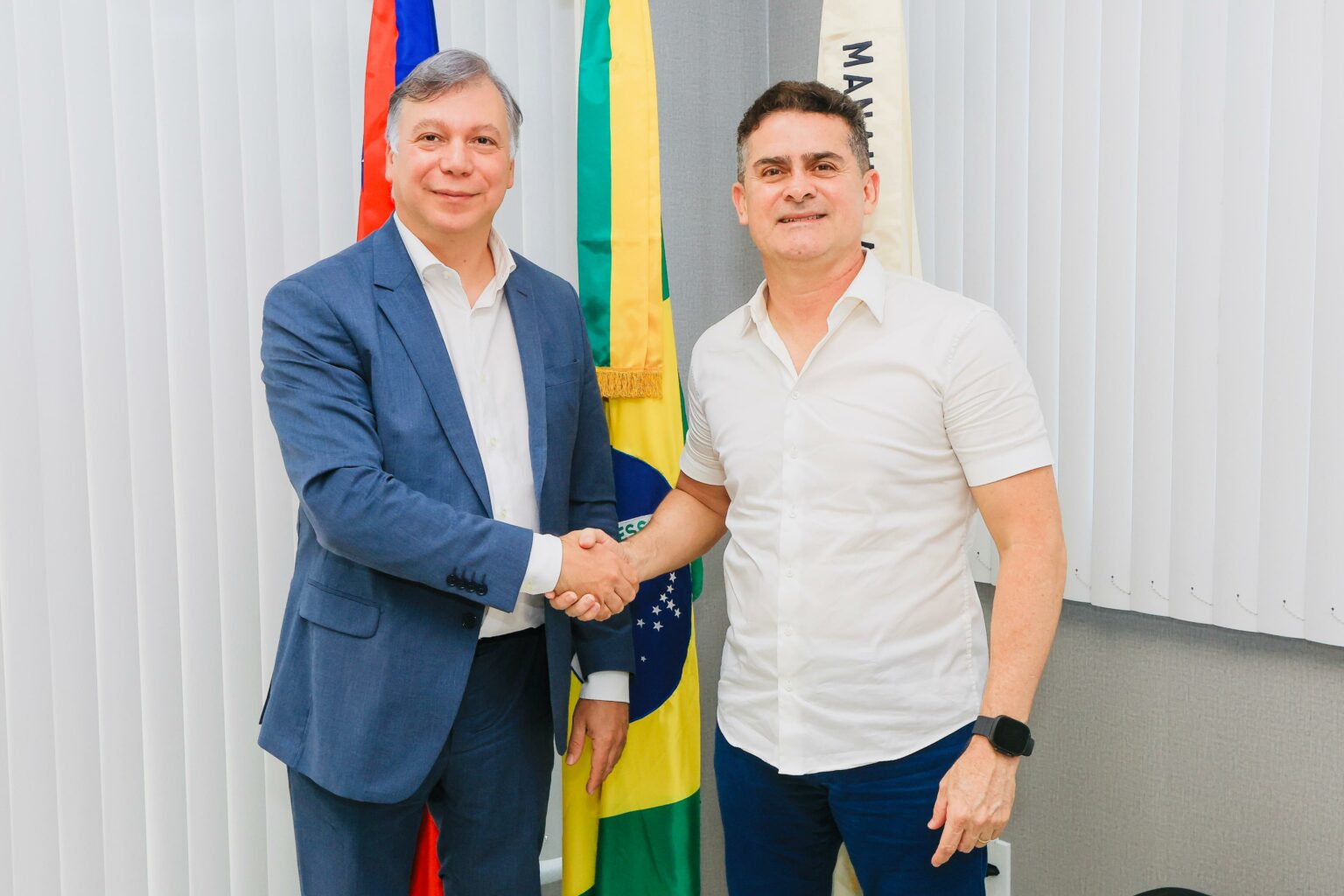 Prefeito David Almeida recebe representante da Honda Brasil, patrocinadora oficial do ‘#SouManaus Passo a Paço 2025’ e destaca apoio da iniciativa privada