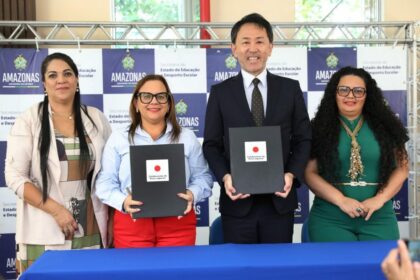 Secretaria de Educação e Consulado do Japão firmam parceria para a construção de quadra esportiva na EE Maria Calderaro
