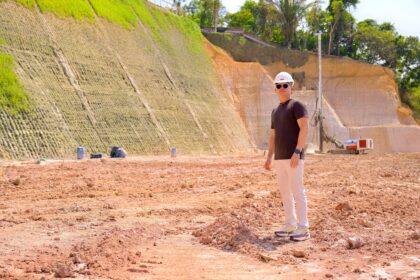 David Almeida acompanha obras do Parque Encontro das Águas