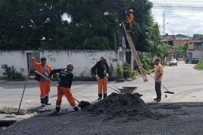 Prefeitura de Manaus renova rua Santa Apolinária