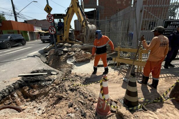 Prefeitura de Manaus inicia obra de drenagem profunda no bairro Petrópolis para evitar alagamentos