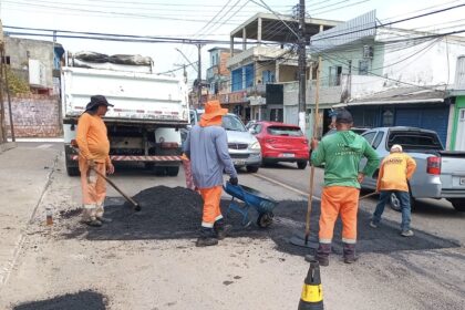 Prefeitura de Manaus recupera rua Izaurina Braga