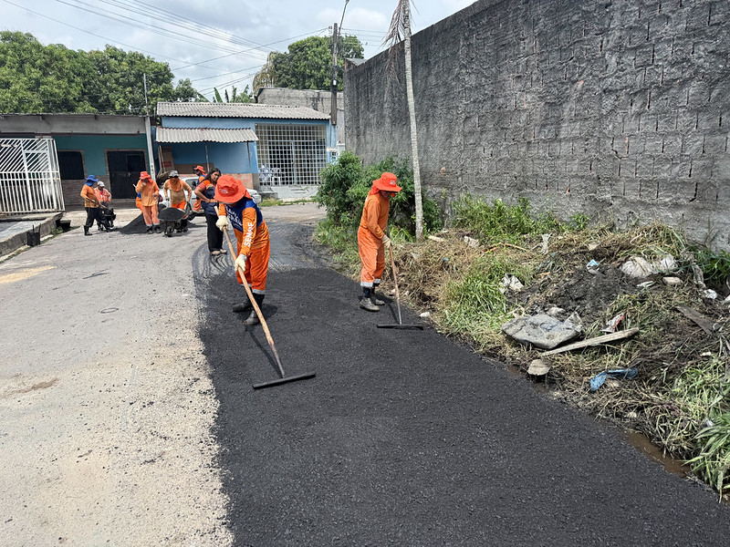 Prefeitura de Manaus intensifica obras de recuperação viária no Novo Aleixo Prefeitura de Manaus intensifica obras de recuperação viária no Novo Aleixo