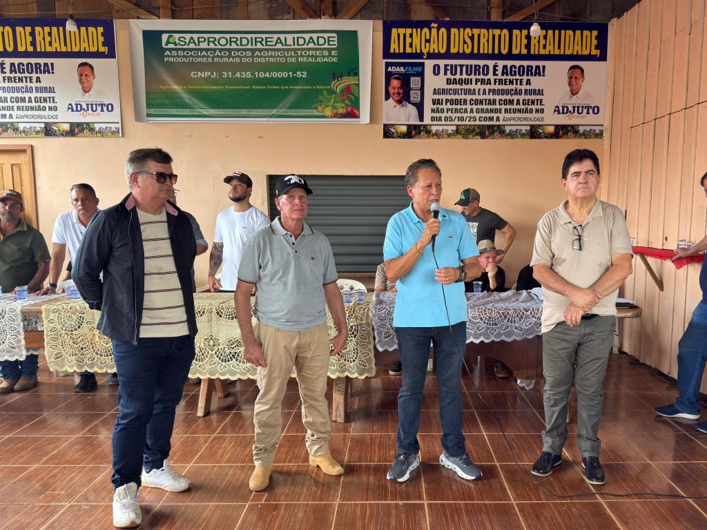 Adjuto Afonso reforça compromisso com o Sul do Amazonas, por meio de emendas parlamentares, durante visita ao distrito de Realidade, em Humaitá