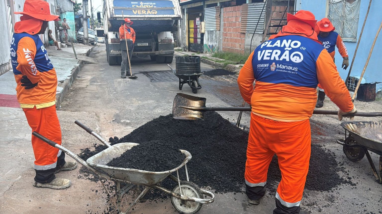 Prefeitura de Manaus intensifica recuperação asfáltica na zona Sul
