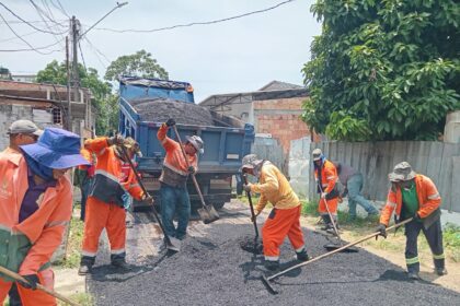 Prefeitura de Manaus leva asfalto à rua Barão de Itamaracá