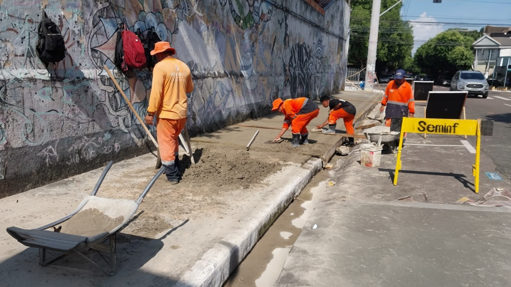 Prefeitura de Manaus revitaliza passeio público