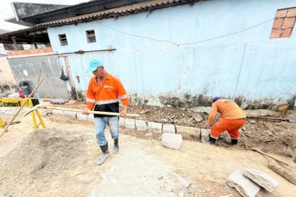 Recuperação do sistema de drenagem no bairro Lírio do Vale
