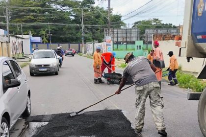 Prefeitura revitaliza vias do bairro Planalto com nova pavimentação