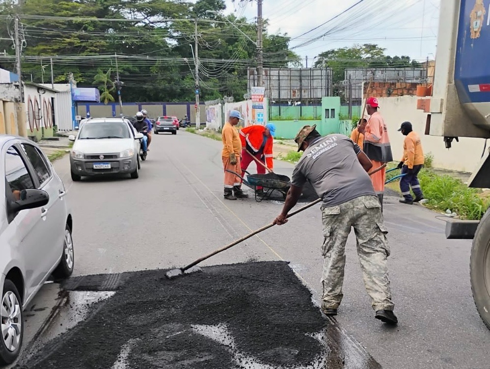 Prefeitura revitaliza vias do bairro Planalto com nova pavimentação