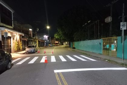 Prefeitura de Manaus reforça sinalização viária