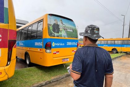 Prefeitura vistoria veículos do transporte complementar