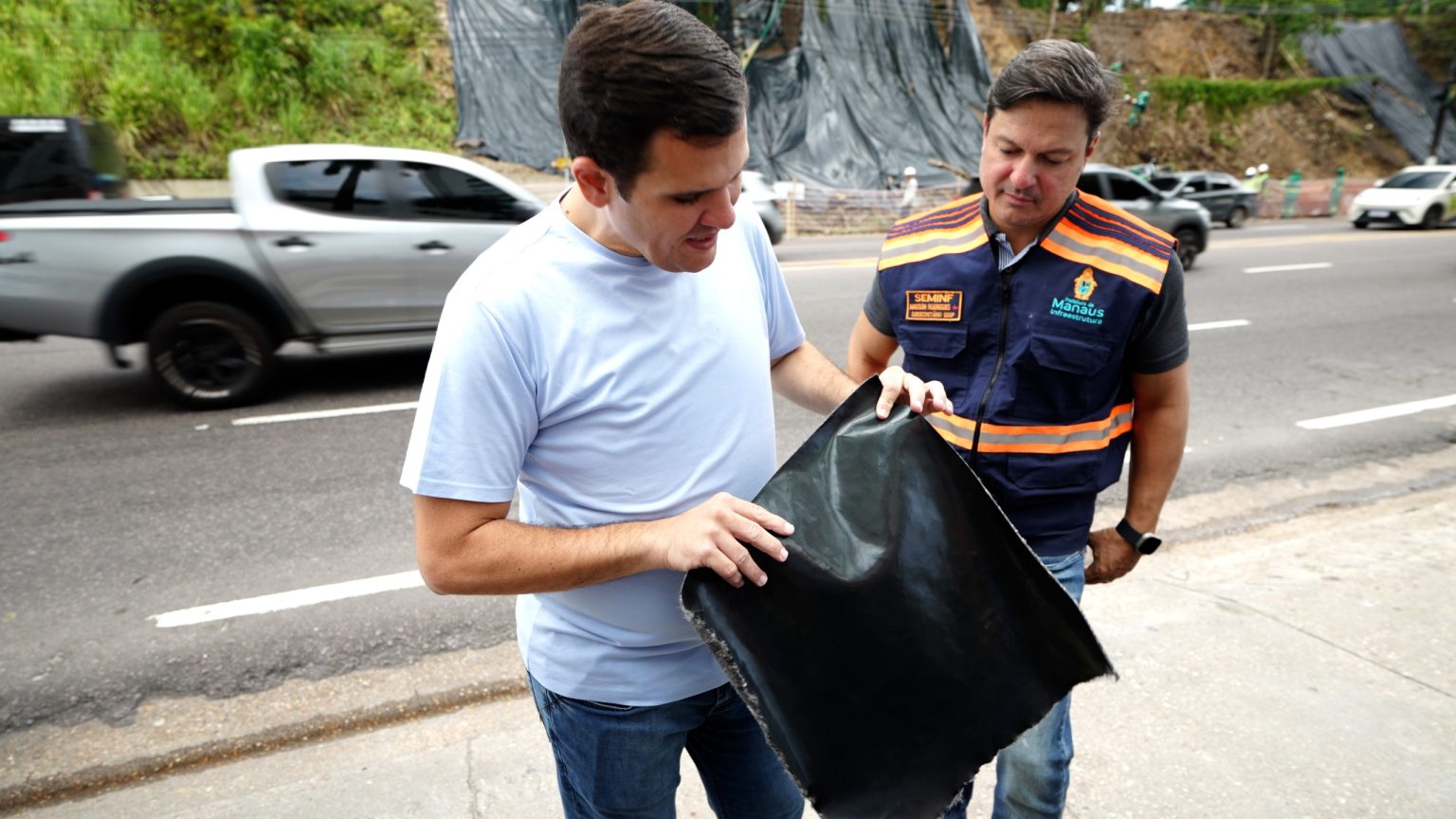 Prefeitura de Manaus anuncia obras para proteção mecânica dos taludes laterais da avenida Mário Ypiranga Monteiro